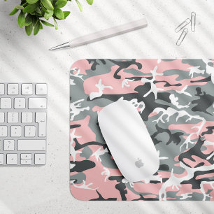 Rosa und graue Camouflage, Militär, Armee Mousepad