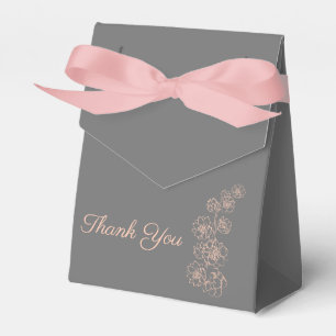 Rosa und Graue Hochzeit Geschenkschachtel