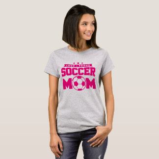 Rosa und graue Mama für Proud-Fußball T-Shirt