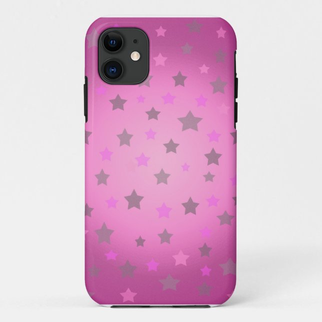 Rosa und graue Sterne Muster iPhone 5 Fall Case-Mate iPhone Hülle (Rückseite)