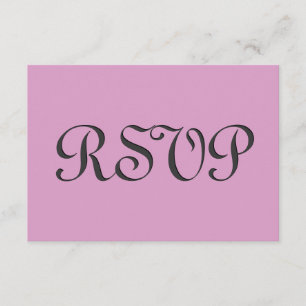 Rosa und graue UAWG Wedding Response Card S236 RSVP Karte