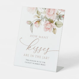 Rosa und Grün, wie viele Küsse im Jar sind Sockelschild