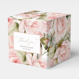 Rosa und Grüne Blätter Hochzeitsgürtel Geschenkschachtel