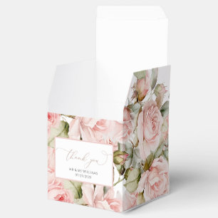 Rosa und Grüne Blätter Hochzeitsgürtel Geschenkschachtel