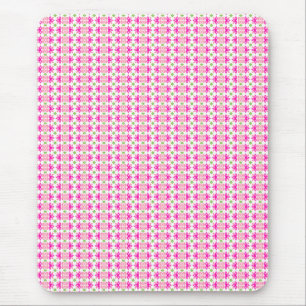 Rosa und grüne Blüten Mousepad
