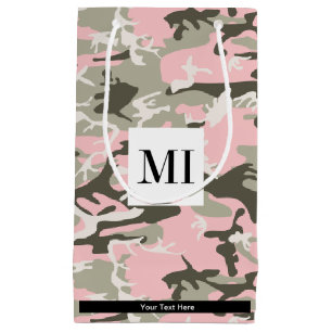 Rosa und grüne Camouflage, Militär, Armee Kleine Geschenktüte