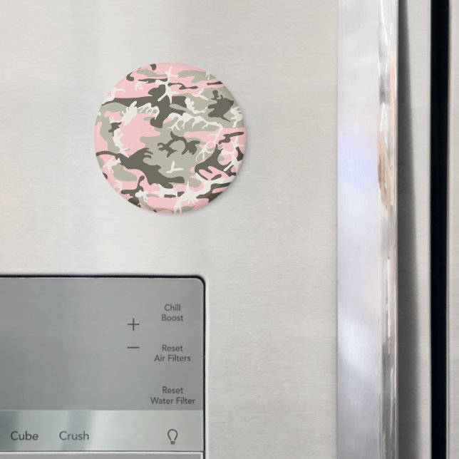 Rosa und grüne Camouflage, Militär, Armee Magnet (In Situ (Kühlschrank))