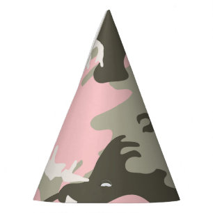 Rosa und grüne Camouflage, Militär, Armee Partyhütchen