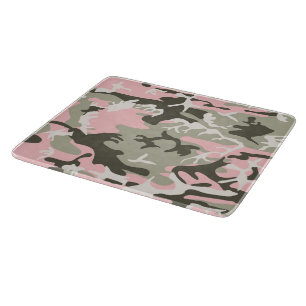 Rosa und grüne Camouflage, Militär, Armee Schneidebrett