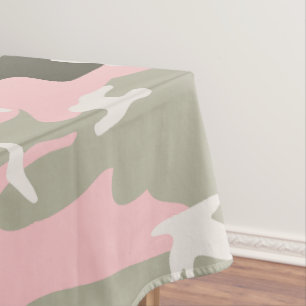 Rosa und grüne Camouflage, Militär, Armee Tischdecke