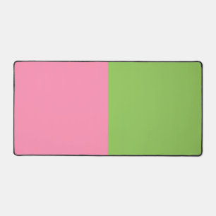 Rosa und grüne Colorblock-Schreibtischunterlage Schreibtischunterlage