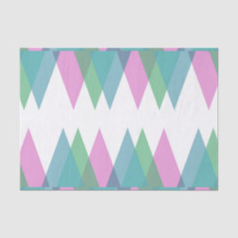 Rosa und grüne Dreiecke Seidenpapier