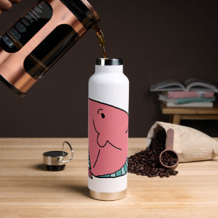 Rosa und grüne Fische Trinkflasche
