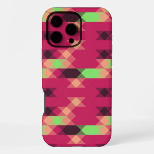 rosa und grüne geometrische iPhone 16 pro max hülle