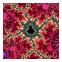 Rosa und grüne Mandelbrot Set Fraktal Zoom