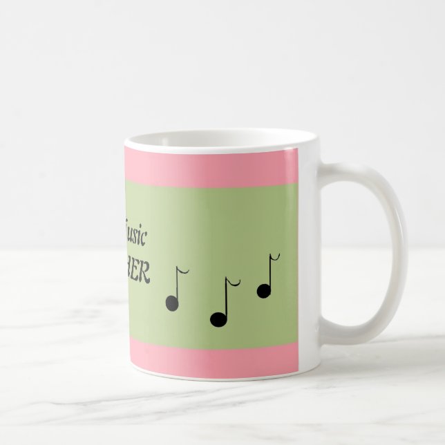 Rosa und grüne Meister der Musik Tasse (Rechts)