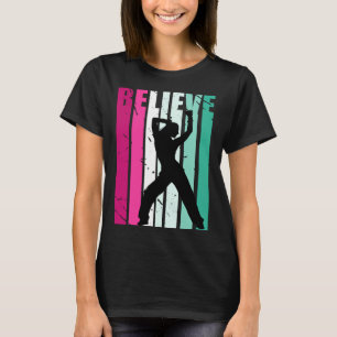 Rosa und grüne Motivations-Tanz für Mädchen, glaub T-Shirt