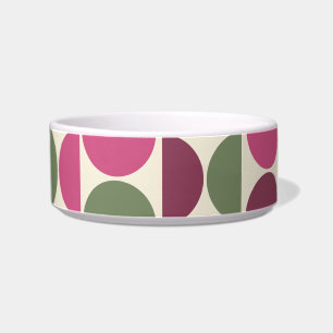 Rosa und grüne Retro/Mittelalterliche Kreise Napf