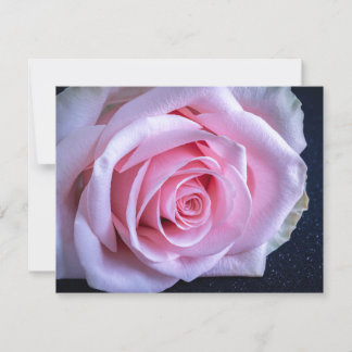 Rosa und grüne Rosen Einladung