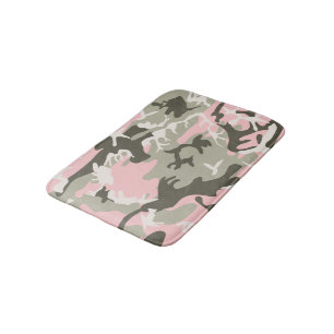 Rosa und grüne Tarnung, Militär, Armee Badematte