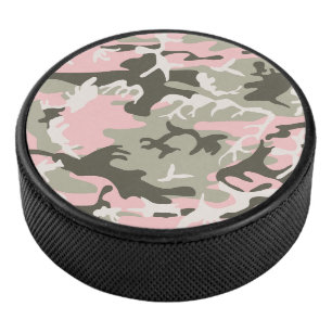 Rosa und grüne Tarnung, Militär, Armee Eishockey Puck