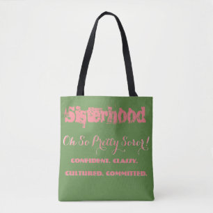 Rosa und grüne Taschen-Tasche