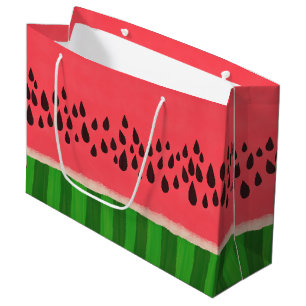 Rosa und grüne Wassermelone Große Geschenktüte