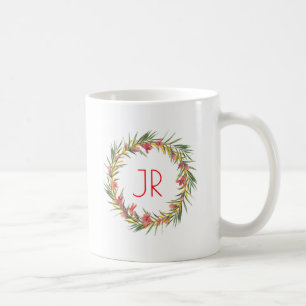 Rosa und grüne Weihnachtsfeier Tasse
