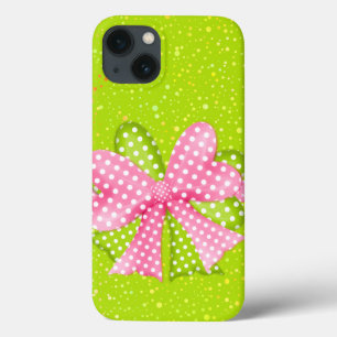 Rosa und grüner Bow und Band Case-Mate iPhone Hülle