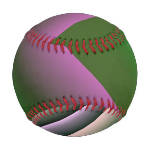 Rosa und grüner Farbton Baseball