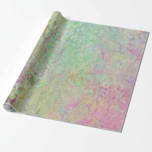 Rosa und grüner Marmordruck Geschenkpapier