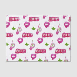 Rosa und grünes Seidenpapier