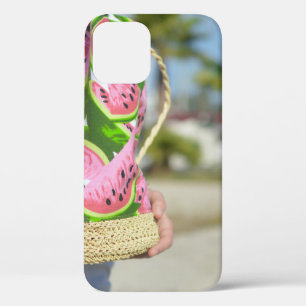 Rosa und grünes Wasser mit melonenbedruckter Tasch Case-Mate iPhone Hülle