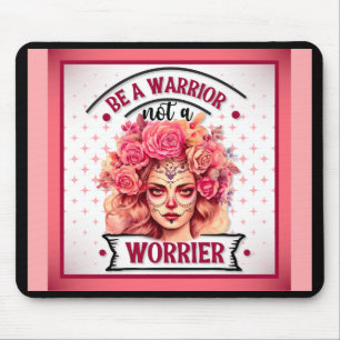 Rosa und Hübscher Zuckerschädel Mousepad