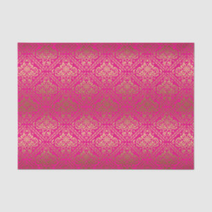 Rosa und Imitate Metallgoldfässern Seidenpapier
