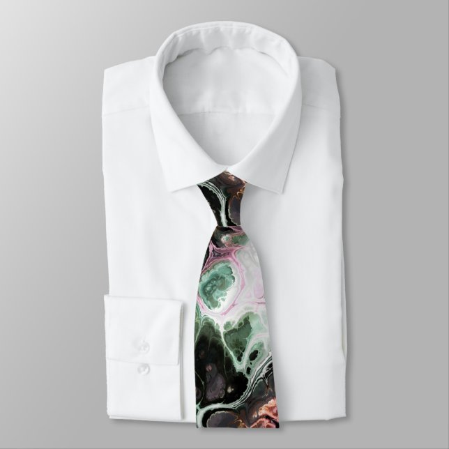 Rosa und Jadegrün mit Krawatte (Gebunden)