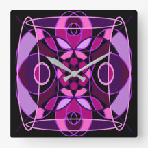 Rosa und lila abstrakte Mosaikfliesen