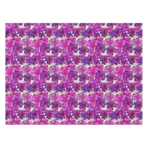 Rosa und lila abstraktes Blumen-Muster Tischdecke