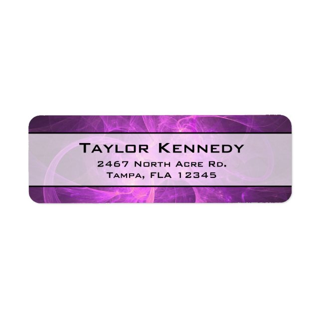 Rosa und Lila Abstraktes Fraktal mit Circles (Vorne)