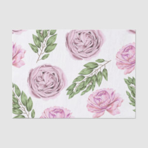 rosa und Lila Blumengewebe Seidenpapier