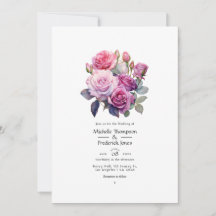 Rosa und Lila Blumenhochzeit