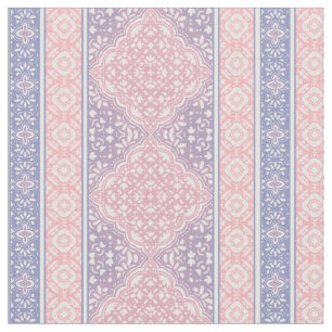 Rosa und Lila Bohemisches Fliesenmuster Stoff