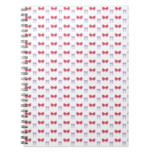 Rosa und Lila Coquette Bows Notizblock