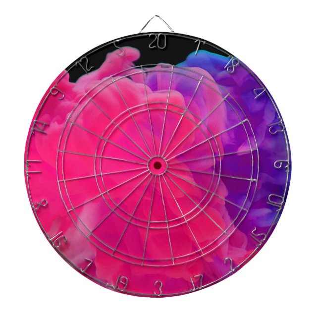 Rosa und Lila digitales Rauchen Dartscheibe (vorne)