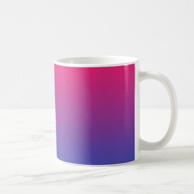 Rosa und Lila Farbverläufe Kaffeetasse (Rechts)