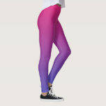 Rosa und Lila Farbverläufe Leggings<br><div class="desc">dunkelrosa und lila Farbfarben</div>