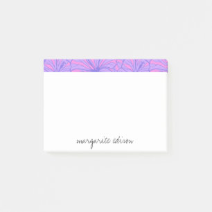 Rosa und Lila Floraldesign Post-it Klebezettel