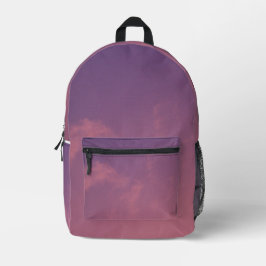 Rosa und Lila Foto Bedruckter Rucksack