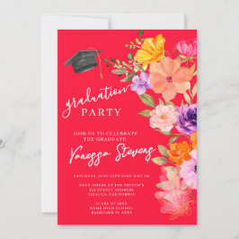 Rosa und Lila Foto Einladung