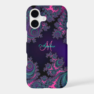 Rosa und lila Fraktal iPhone 7 Plusfall